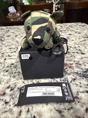 Dolce & Gabbana Camouflage Plush Keychain - Green, Tan, Brown
